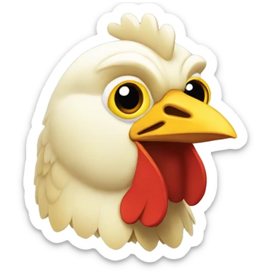 Pollo pez sticker