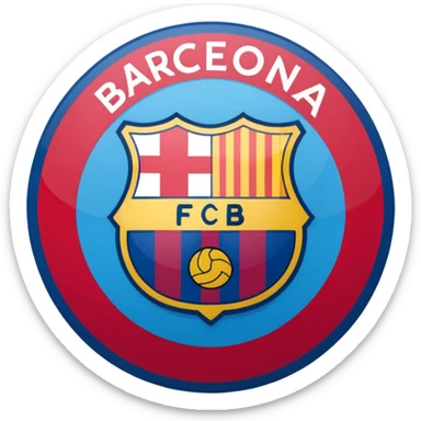 Fc Barcelona logo imoji sticker