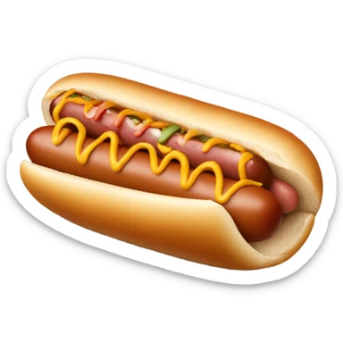 Hot dog sticker