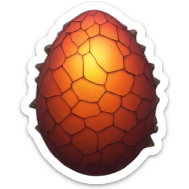 Dragon egg cracked sticker