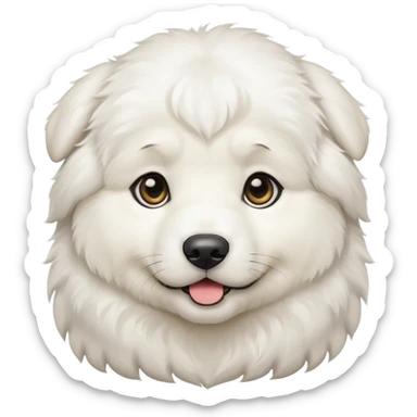Great Pyrenees puppy sticker