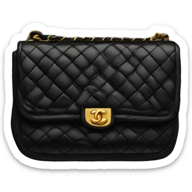 Black Chanel purse sticker