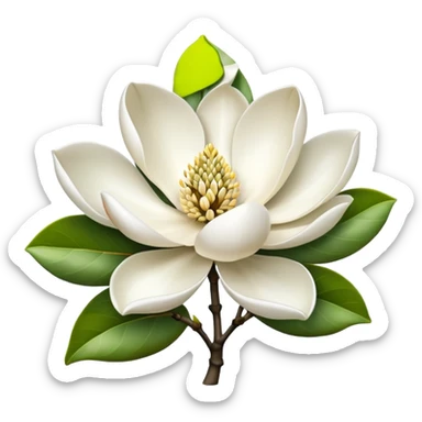 Magnolia,Foliage sticker