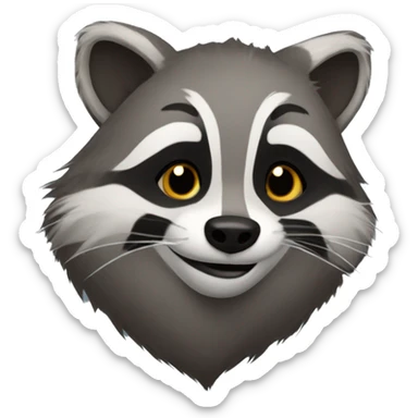 meeko racoon sticker