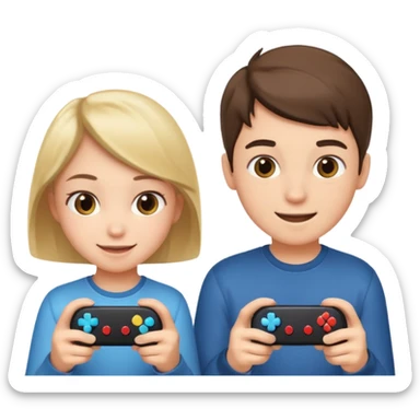 pc gamer boy and girl sticker