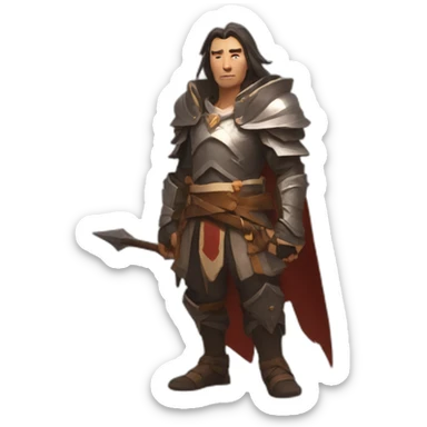 Spear user in albion online sticker
