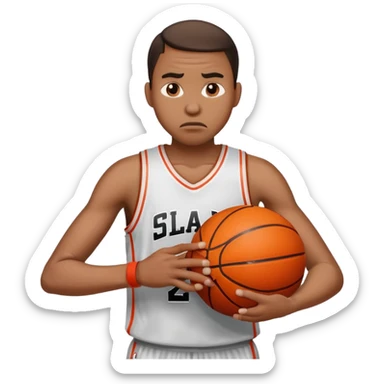 a bad basketball player  sticker
