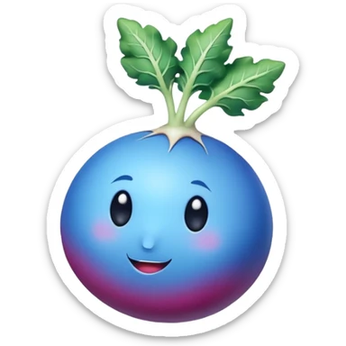 blue radish sticker
