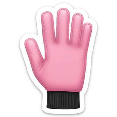 cosmetologa de pelo negro ycon guantes rosados sticker