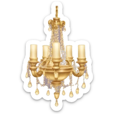 Bridgerton Inspired Emoji : Chandelier – Representing the opulent ballroom settings. sticker