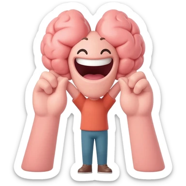 Mega mind with 2 haha making m's sticker