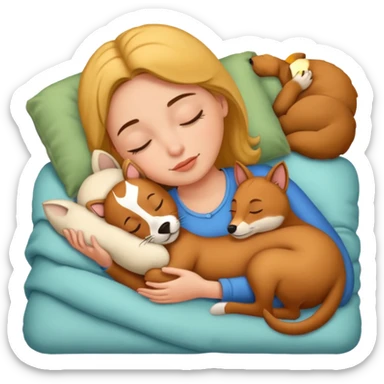 Marie Joseph les animaux font dodo sticker