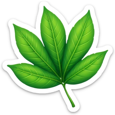 Emoji green nature  sticker