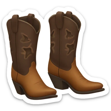 Cowboy boots sticker