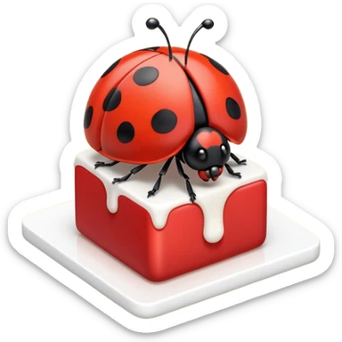 coccinelle café sticker
