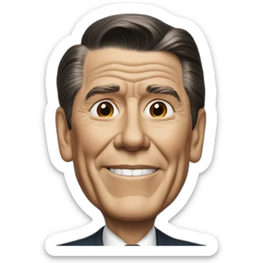 ronald reagan sticker