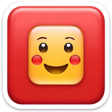 FACA UM EMOJI DE UM QUADRADO VERMELHO MAS SOMENTE AS BORDAS sticker