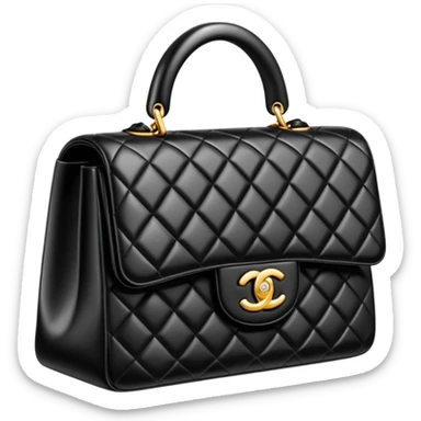 Black chanel bag sticker