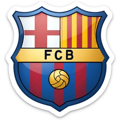 Logotipo de fc barcelona sticker