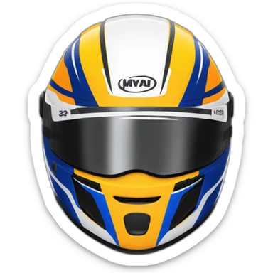 Lando Norris With his helmet sticker