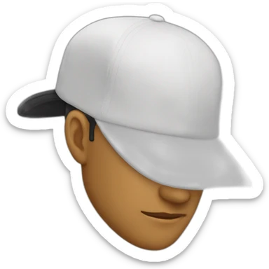 Casquette à l’envers sticker