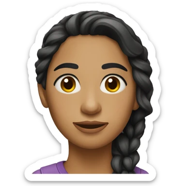 Mujer pelinegra  sticker