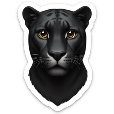 Black panthera sticker