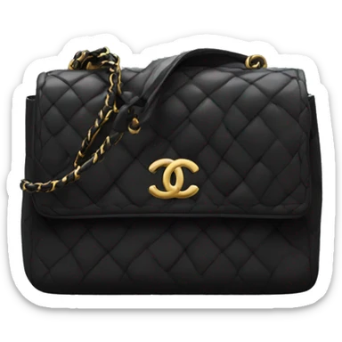 Black Chanel bag sticker