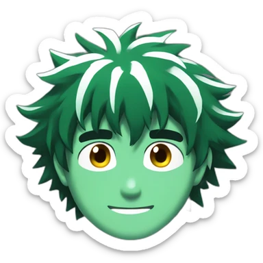 Deku from mha sticker