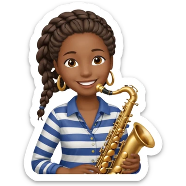 Street Music Performer black woman  sticker