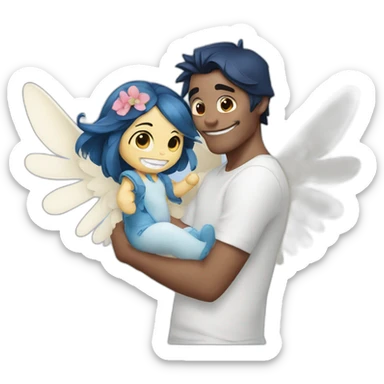 Stitch and Angel sticker
