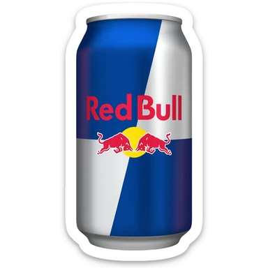 Red bull drink sticker