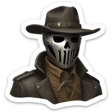 Hunt Showdown legendary hunter half phantom mask sticker