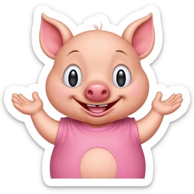 Porky Pig from Looney Tunes sticker