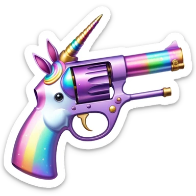 Unicorn merged with Gun M1887 sticker