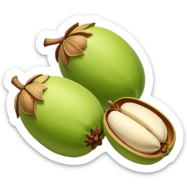 raw pistachio reverse colour sticker