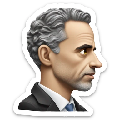 jordan peterson side view sticker