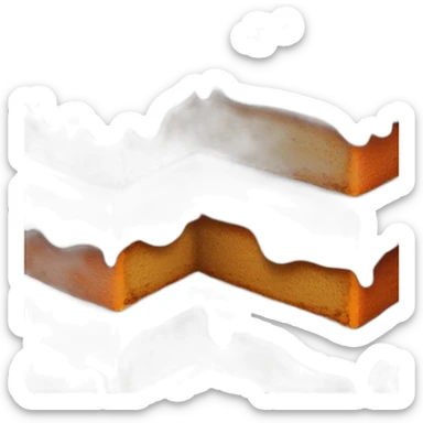 Carrot cake with topping  sticker