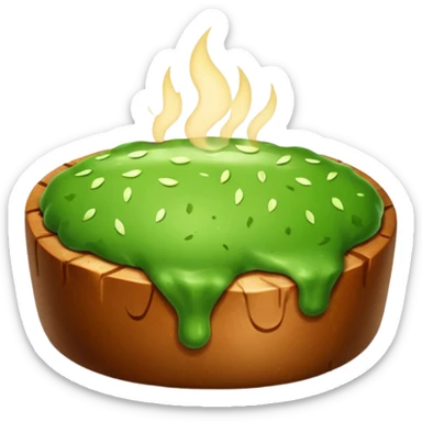 smelly green pork steak sticker