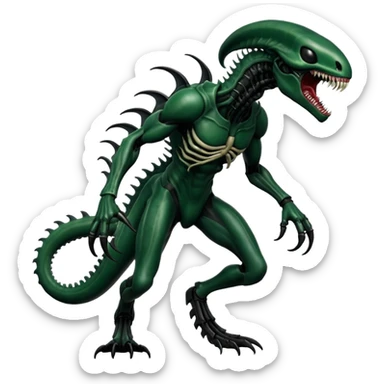  Venom-Xenomorph-hybrid-fantasy-creature (full body) sticker