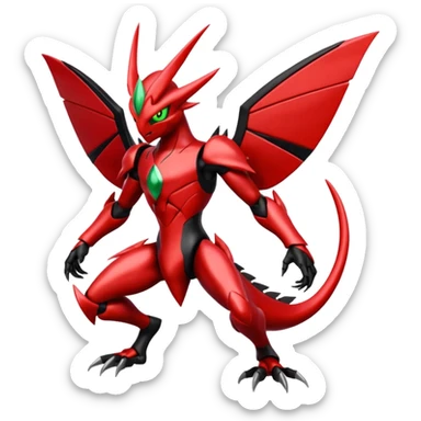 Scizor-Scyther-Blaziken-Darkrai-Fusion sticker