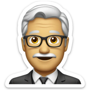 empresario enojado sticker