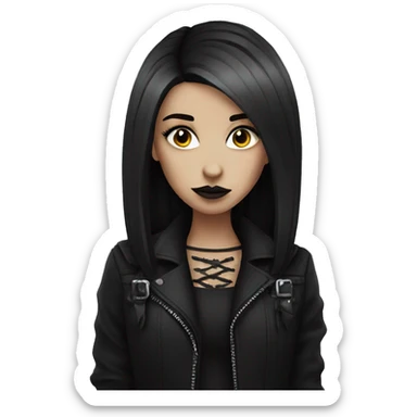 Goth girl sticker