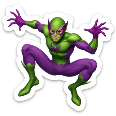 Green goblin's Spiderman  sticker