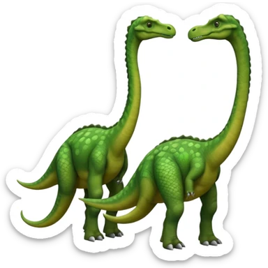 two-headed sauropod sticker