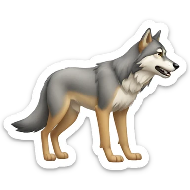 Gentil loup sticker