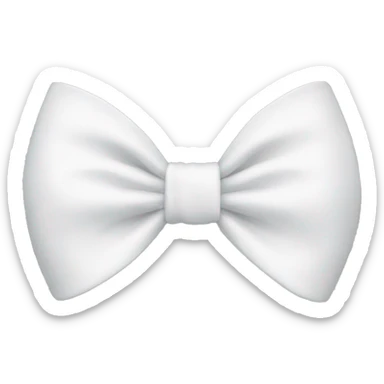 white bow sticker