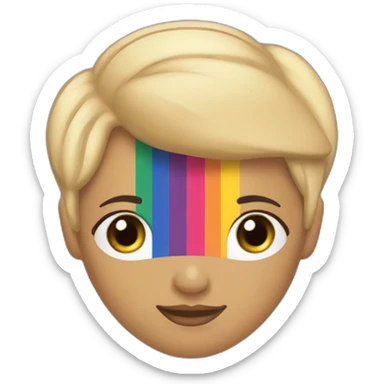 Bandera lgbt lesbiana sticker