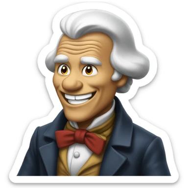 Scrooge shouting Good Afternoon  sticker