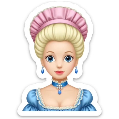 marie Antoinette fashion  sticker